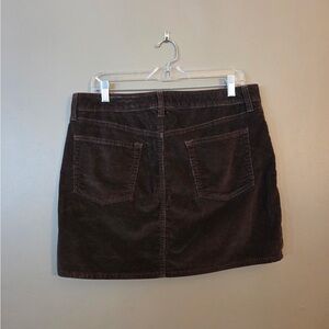 GAP Brown corduroy mini skirt